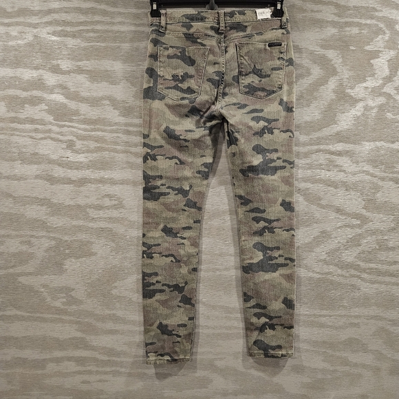 Hudson SZ 28 Green Camo Skinny Stretch Military Streetwear Casual Jeans - Picture 12 of 12